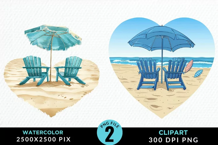 Watercolor Tropical Valentines Exquisite Clipart