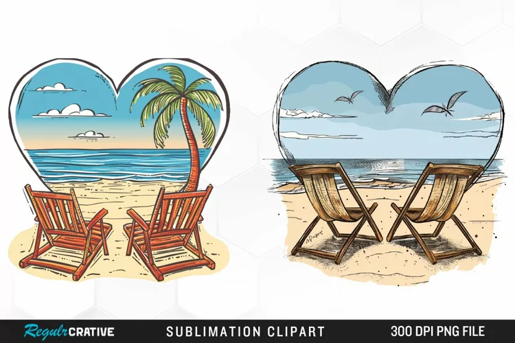 Watercolor Tropical Valentines PNG Clipart