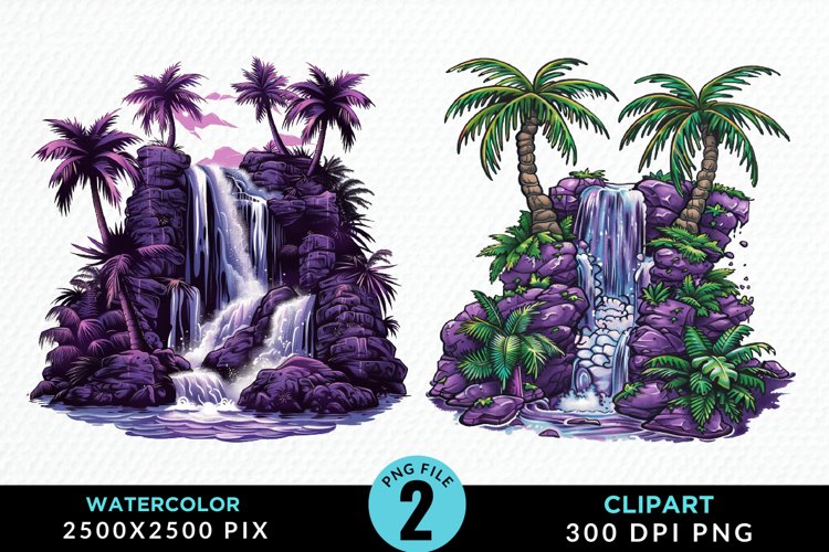 Waterfall Illustration Image 16