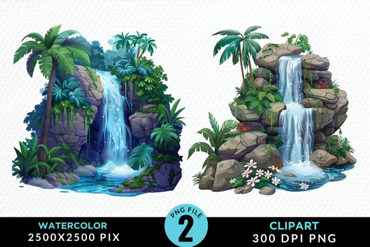 Waterfall Illustration Image 12