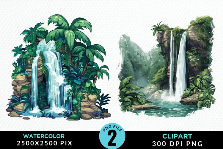 Waterfall Illustration Image 9