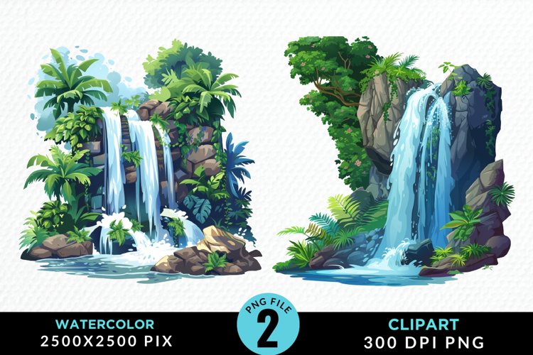 Waterfall Illustration Image 24