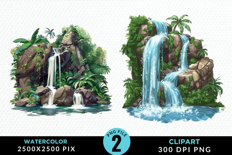 Waterfall Illustration Image 22