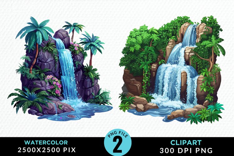 Waterfall Illustration Image 11