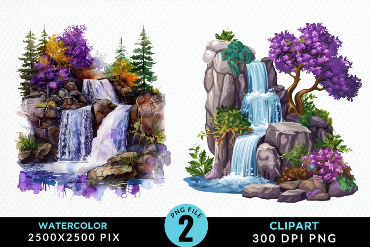 Waterfall Illustration Image 14