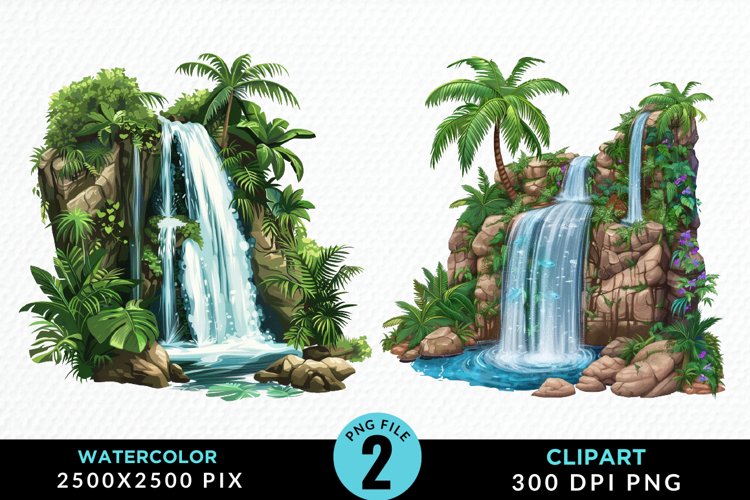 Waterfall Illustration Image 21