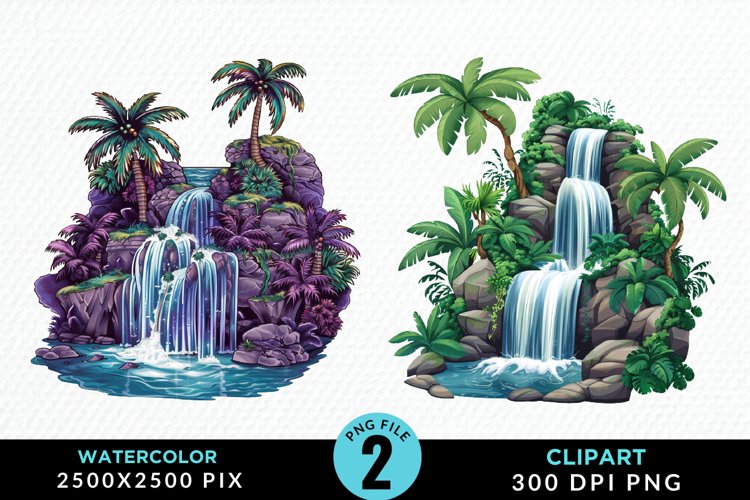 Waterfall Illustration Image 19