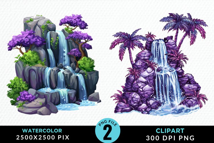 Waterfall Illustration Image 15