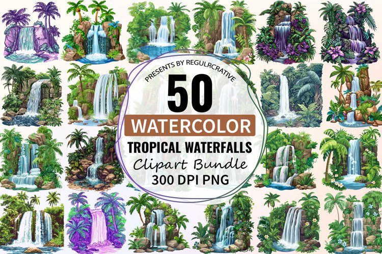 Waterfall Illustration Image 24