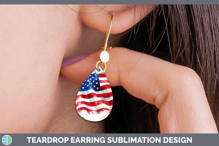 GorgeousWatercolor Teardrop Earrings design.