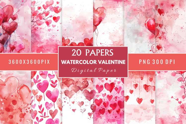 Valentine Scrapbook Paper Image 20