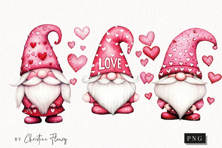 Valentine Gnome Clipart Image 5