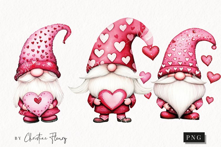 Valentine Gnome Clipart Image 6