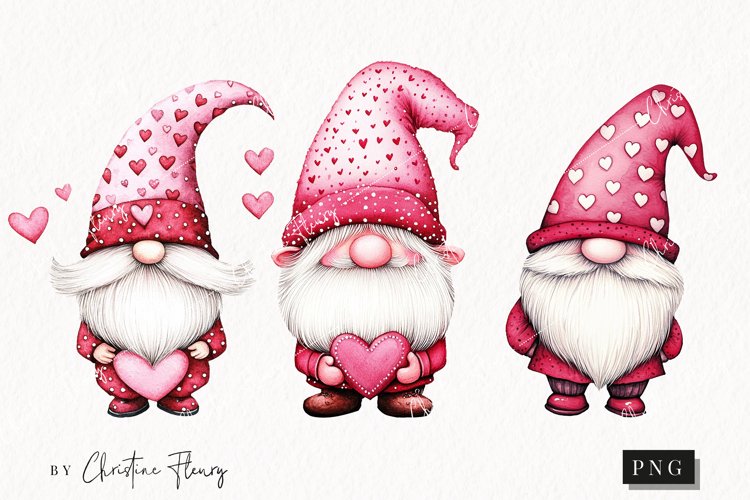 Valentine Gnome Clipart Image 8