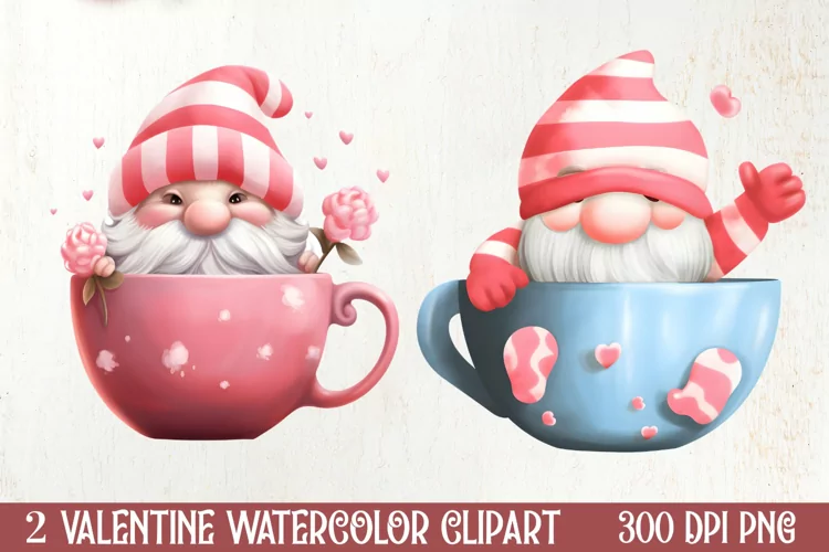 Cute Chibi Corgi Valentine Clipart, Valentines Clipart