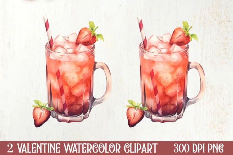 Valentine Day Coffee Clipart, Christmas Clipart