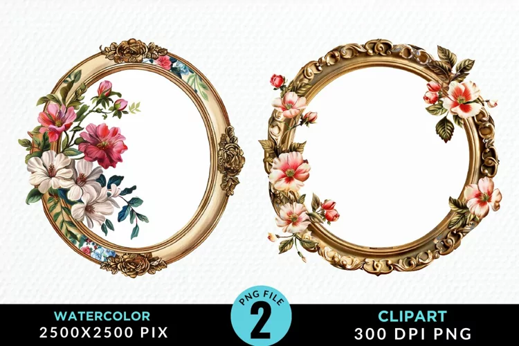 Watercolor Victorian Illustration PNG Clipart