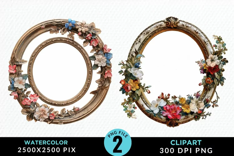 Watercolor Victorian Illustration PNG Clipart