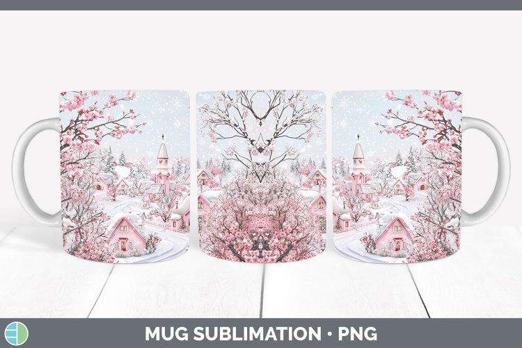GorgeousWatercolor Mug Wrap design.