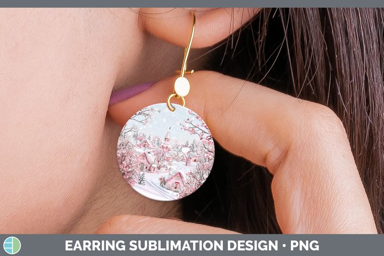 GorgeousWatercolor Round Earrings design.
