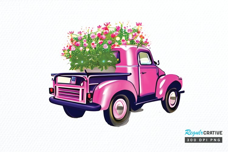 Vintage Truck Clipart Image 15
