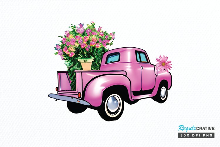 Vintage Truck Clipart Image 14
