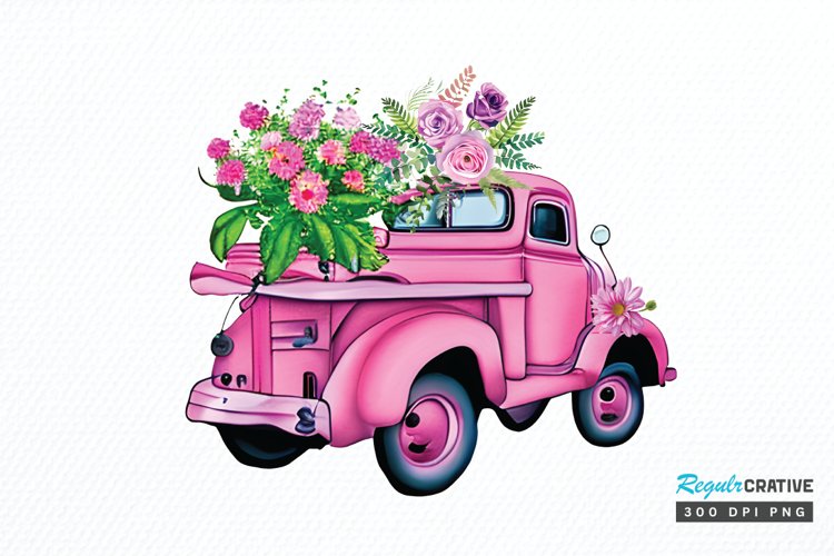 Vintage Truck Clipart Image 17