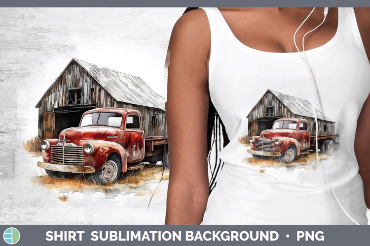 Vintage Truck Clipart Image 24