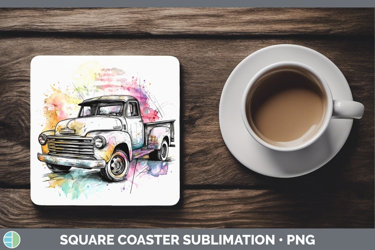 Vintage Truck Clipart Image 16