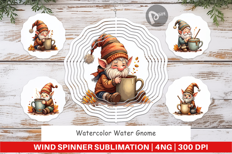 Water Gnome Wind Spinner