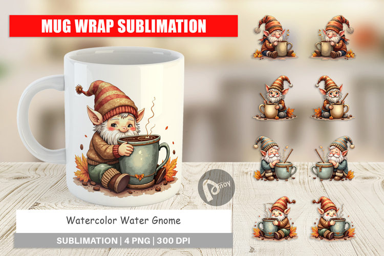 Water Gnome Mug Wrap