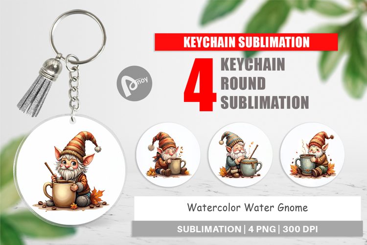 Water Gnome Keychain