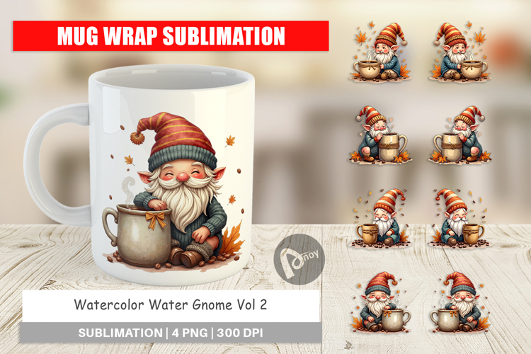 Water Gnome Mug Wrap
