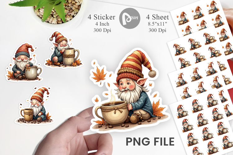 Water Gnome Sticker