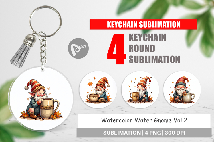 Water Gnome Keychain