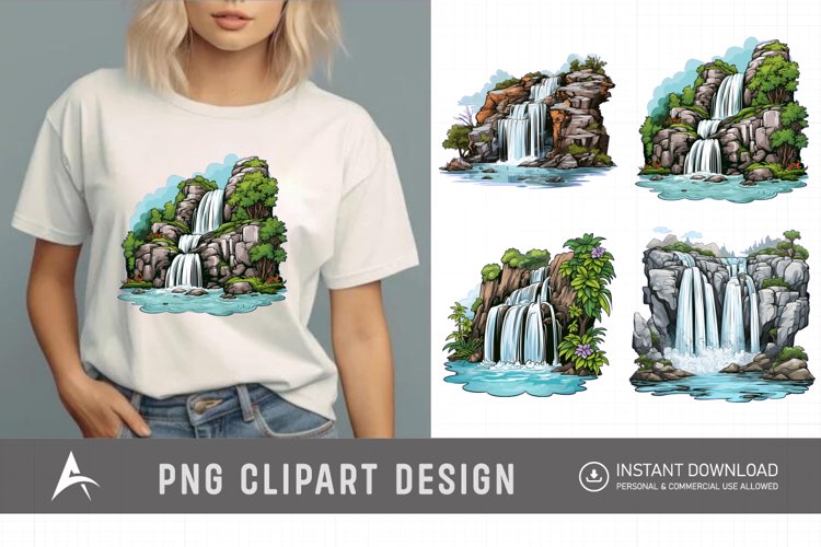 Waterfall Illustration Image 18