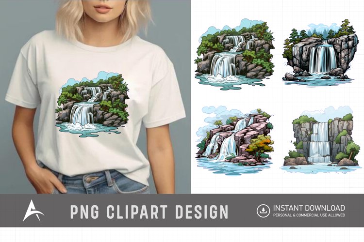 Waterfall Illustration Image 20