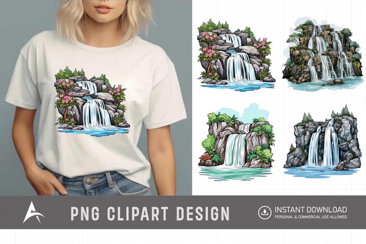 Waterfall Illustration Image 19