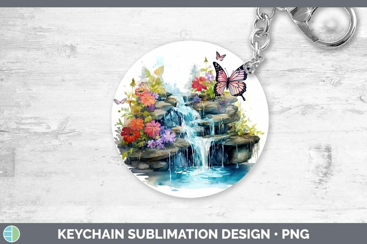 GorgeousWatercolor Keychain design.
