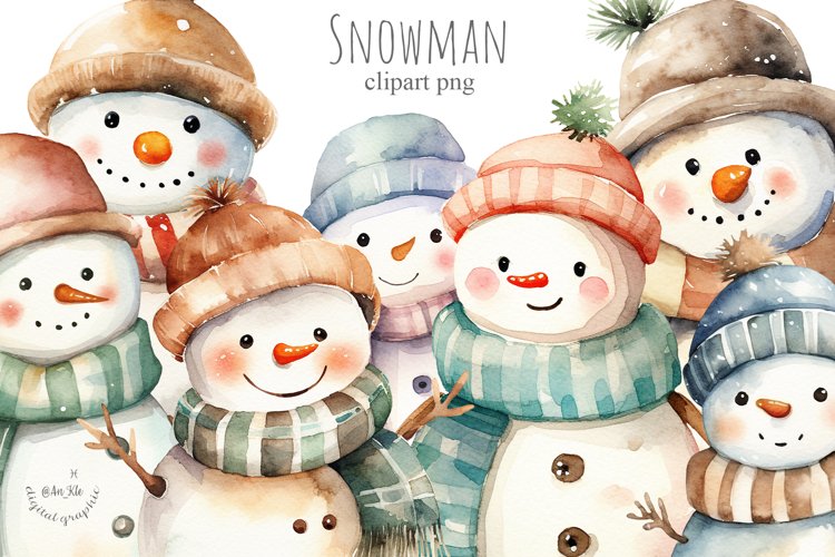 Snowman Clipart Image 16