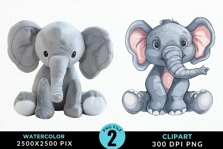 Watercolor Whimsical Vintage Animals Art Clipart