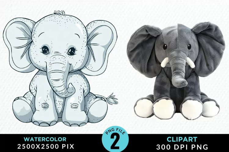 Watercolor Whimsical Vintage Animals Art Clipart