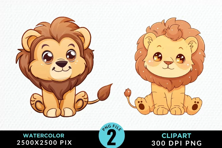 Watercolor Whimsical Vintage Animals Art Clipart