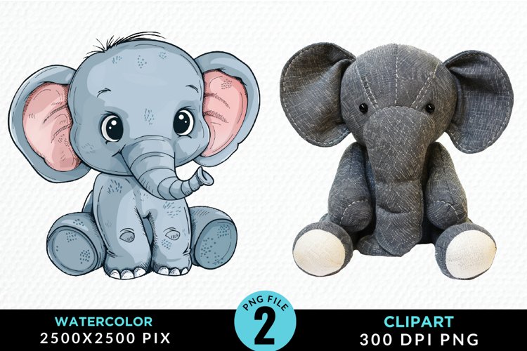 Watercolor Whimsical Vintage Animals Clipart