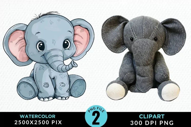 Watercolor Whimsical Vintage Animals Clipart