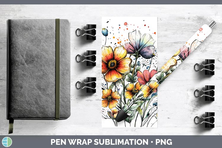 GorgeousWatercolor Pen Wrap design.