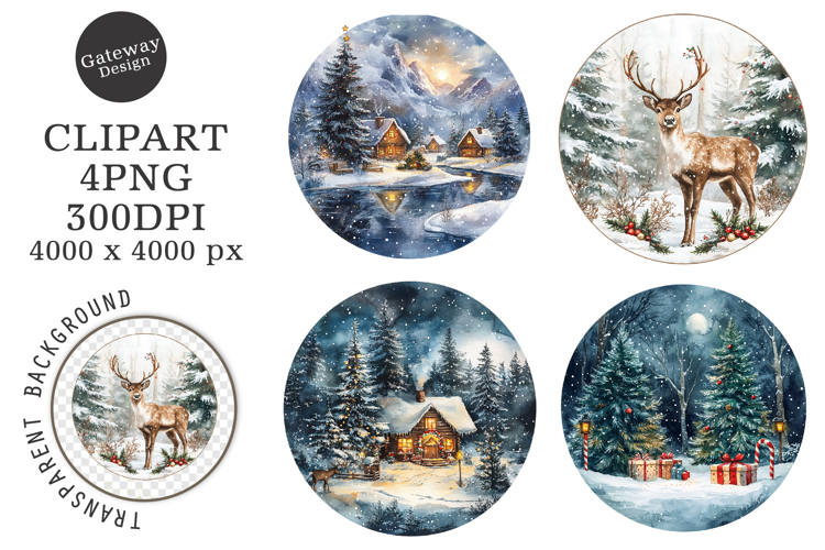 Christmas Scene Clipart Image 22
