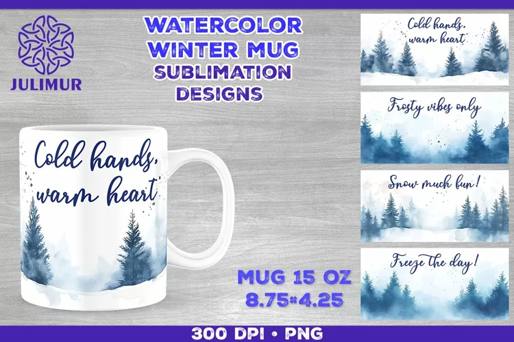 Cozy Winter Quote Mug Sublimation Design