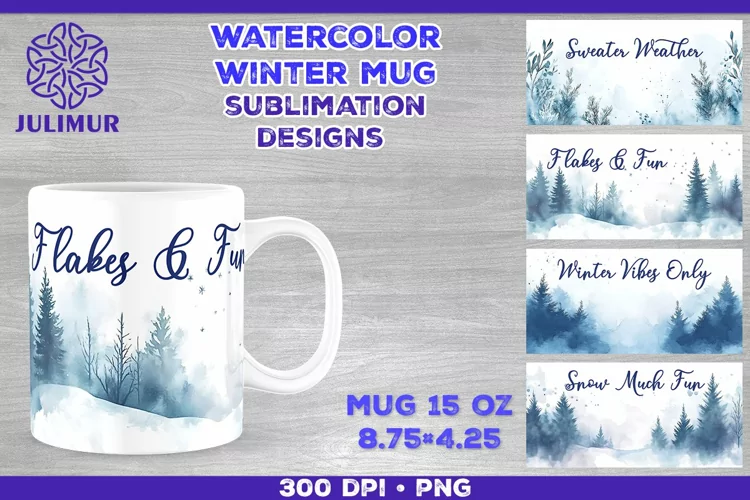 Cozy Winter Quote Mug Sublimation Design