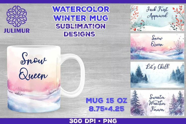 Cozy Winter Quote Mug Sublimation Design